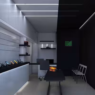 چراغ دیواری نئون دیزاین مدل Xiaomi-BL_GR