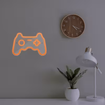 چراغ دیواری نئون دیزاین طرح Game-Controller