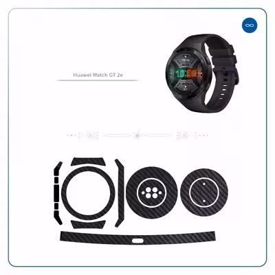 برچسب ماهوت طرح Carbon Fiber مناسب برای ساعت هوشمند هوآوی Watch GT 2e