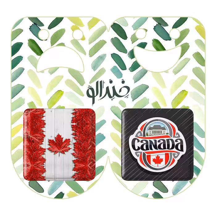 پیکسل خندالو مدل پرچم کانادا کد 2060020597 مجموعه 2 عددی