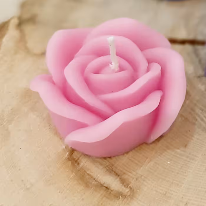 قالب شمع مدل گل رز سه بعدی