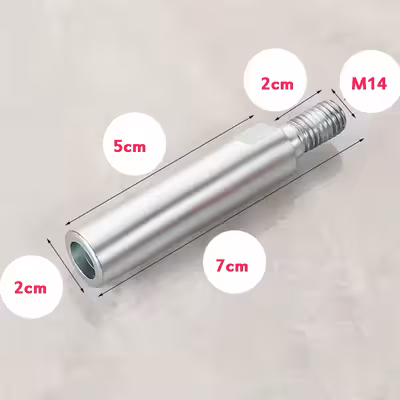 رابط افزایش طول شفت مینی فرز رزوه مدل M14 کد 50mm