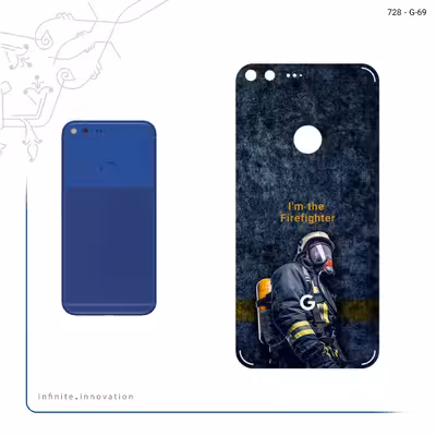برچسب پوششی ماهوت مدل Firefighter مناسب برای گوشی موبایل گوگل Pixel XL