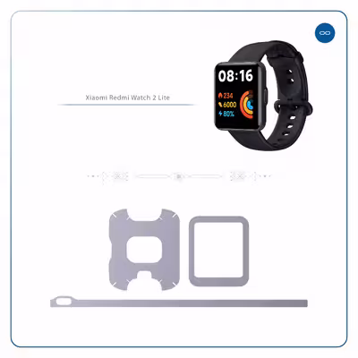برچسب ماهوت طرح Matte-Silver مناسب برای ساعت هوشمند شیائومی Redmi Watch 2 Lite