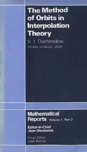 خرید و دانلود نسخه کامل کتاب The method of orbits in interpolation theory