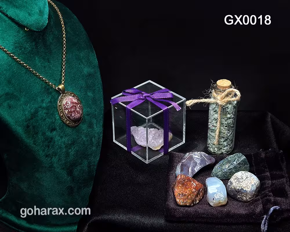 پک هدیه سنگ های زینتی و جواهرات