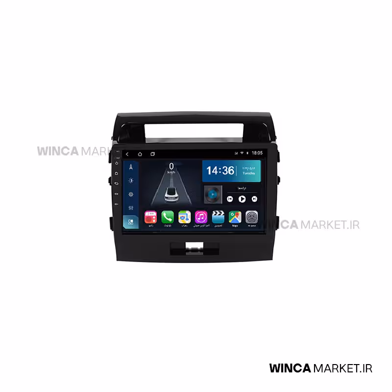 مانیتور اندروید تویوتا لندکروز LC200 سری S500 BLU-RAY مدل GL855 برند وینکا WINCA