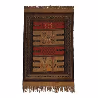 گلیم دستبافت مدل سفره کردی کد 4020532