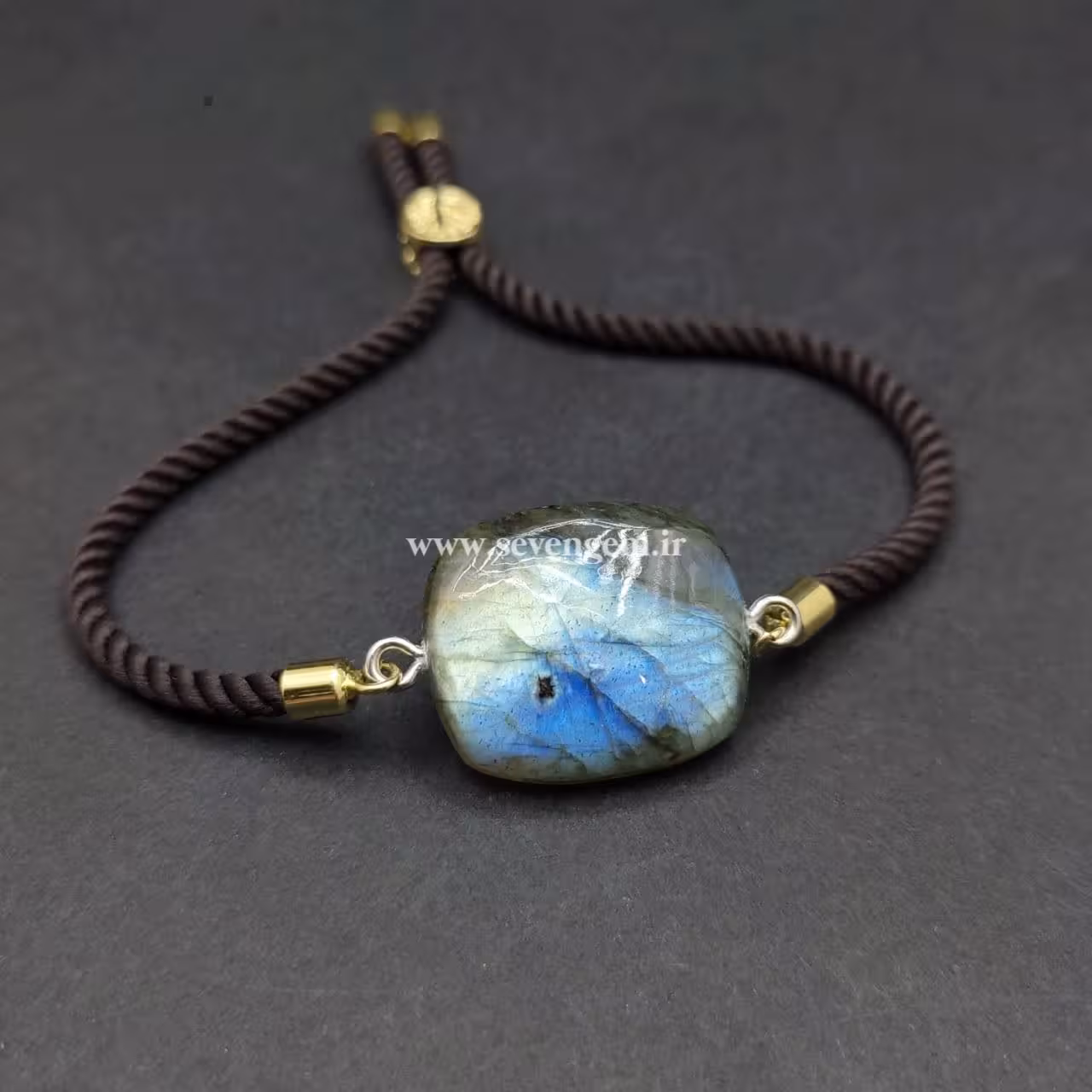 دستبند زنانه لابرادوریت ماداگاسکار (کدA728)