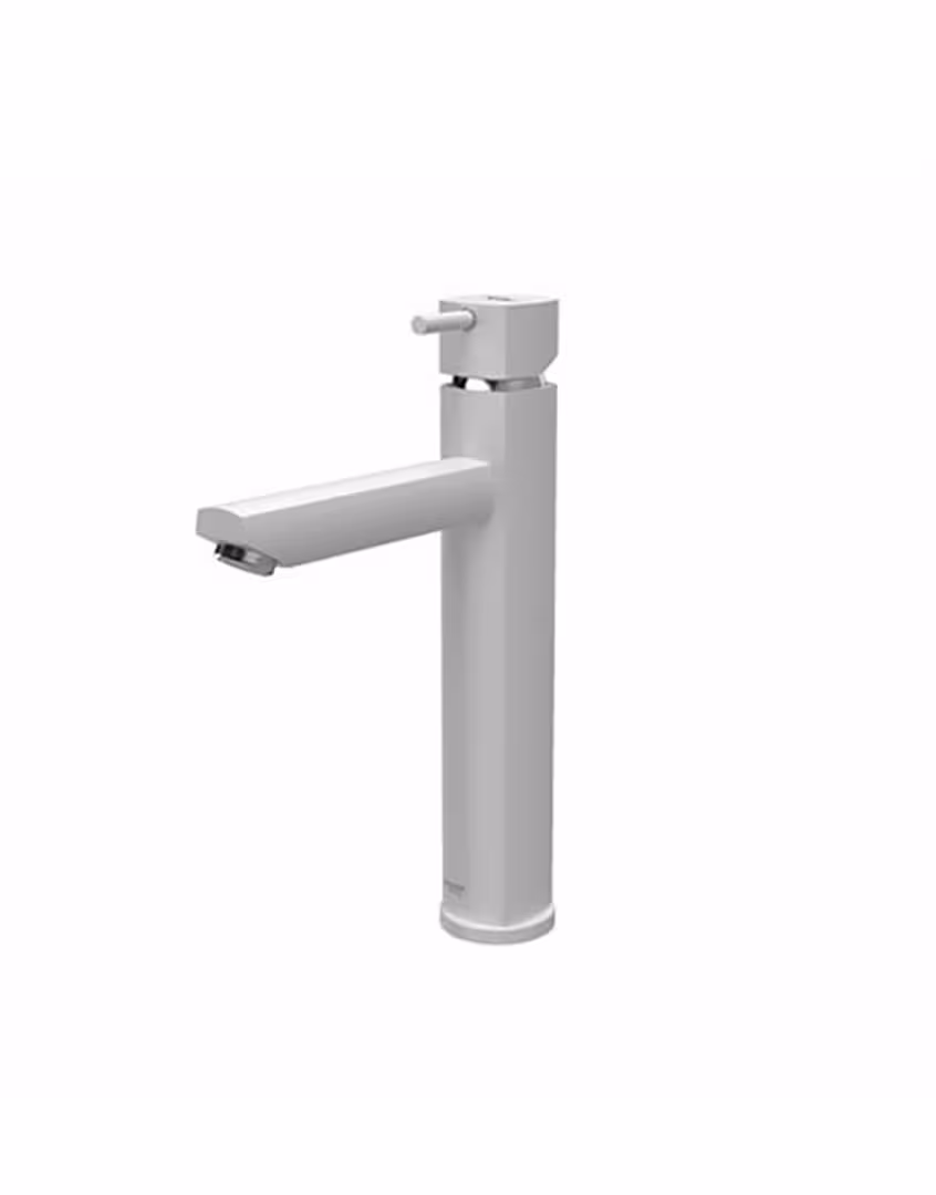 شیر روشویی پایه بلند شودر مدل یونیک سفید