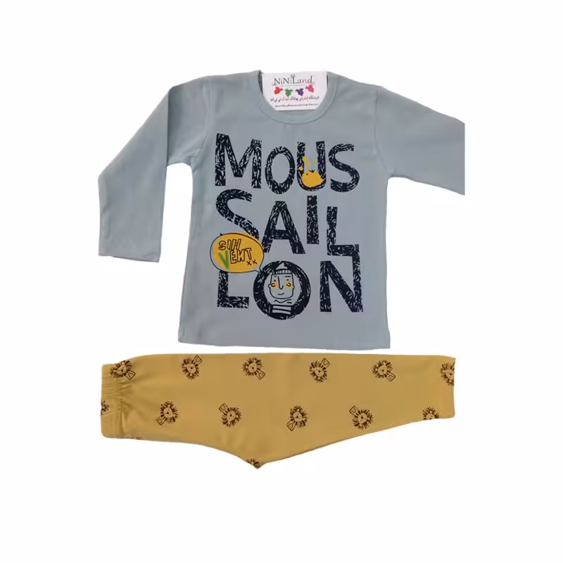 بلوز شلوار بچه گانه طرح شیر