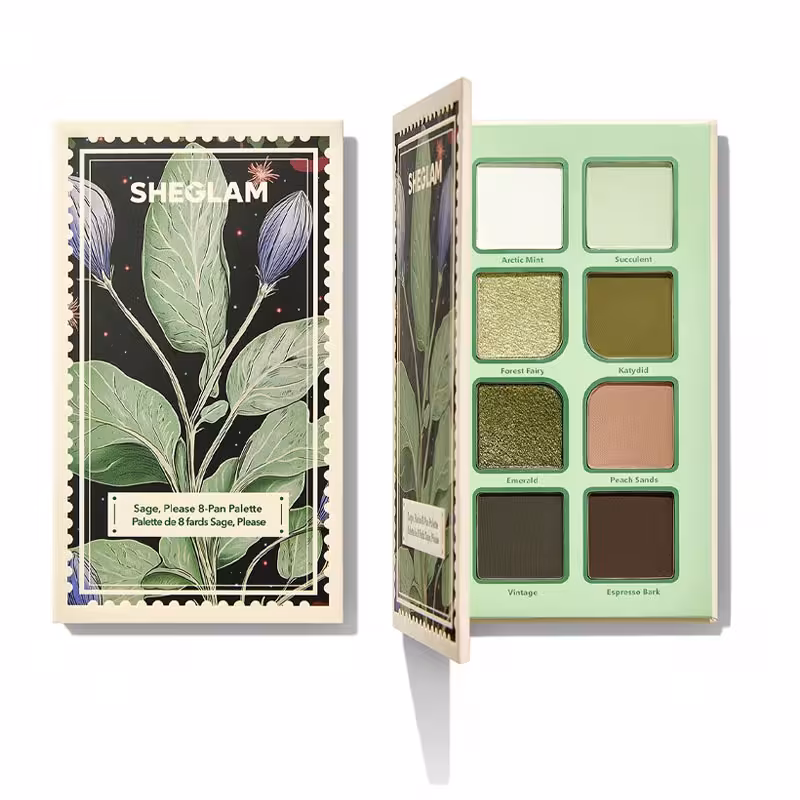 پالت سایه چشم شیگلم SHEGLAM مدل Sage Please 8 Pan Palette