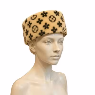 ویانزا هدبند روسی ال وی کرم قهوه ای فری سایز