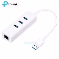 هاب 3 پورت USB0.3 و مبدل USB به پورت اترنت گیگابیت تی پی لینک مدل TP-Link UE330