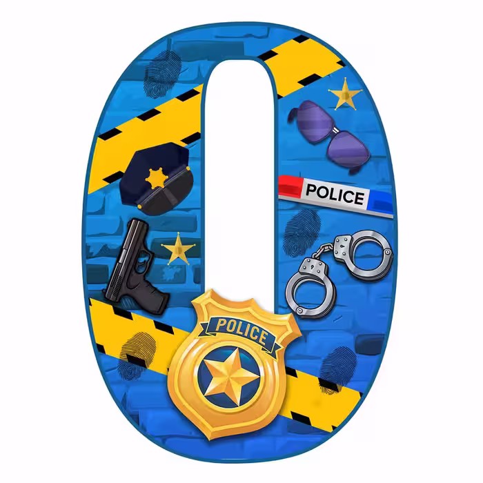 استند رومیزی مدل عدد 0 طرح پلیس کد 1603