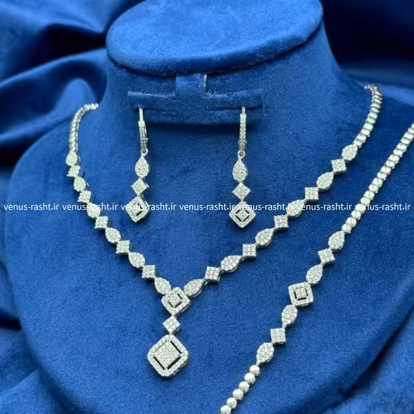 سرویس نقره جواهری زنانه