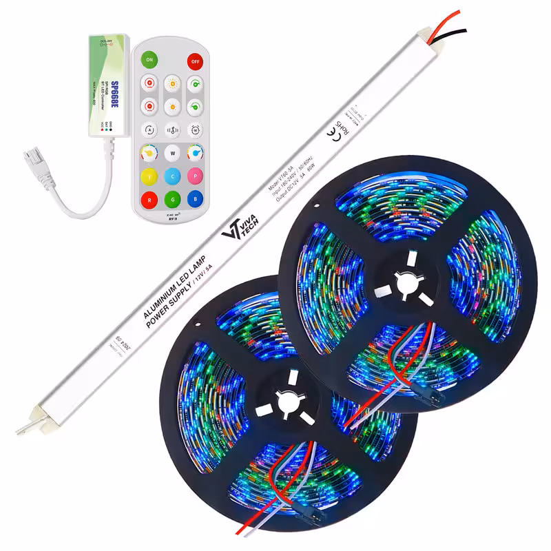 ریسه ال ای دی مدل هوشمند بلوتوث دار SP668  طول 10 متر به همراه آداپتور مدادی