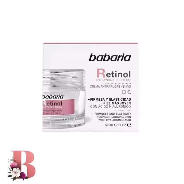 کرم ضد چروک رتینول باباریا 50 میل | Babaria Retinol Anti-wrinkle Cream 50ml