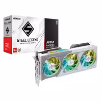 کارت گرافیک ازراک AMD Radeon RX 9060 XT Steel Legend 16GB OC White
