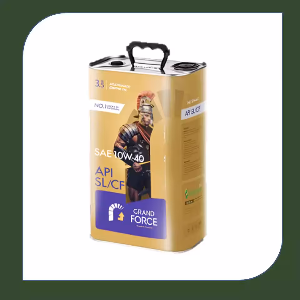 روغن جی فورس (گرند فورس) 3.5 لیتری فلزی 10W40 SL-فروشگاه اینترنتی کارنوئل CARnoe