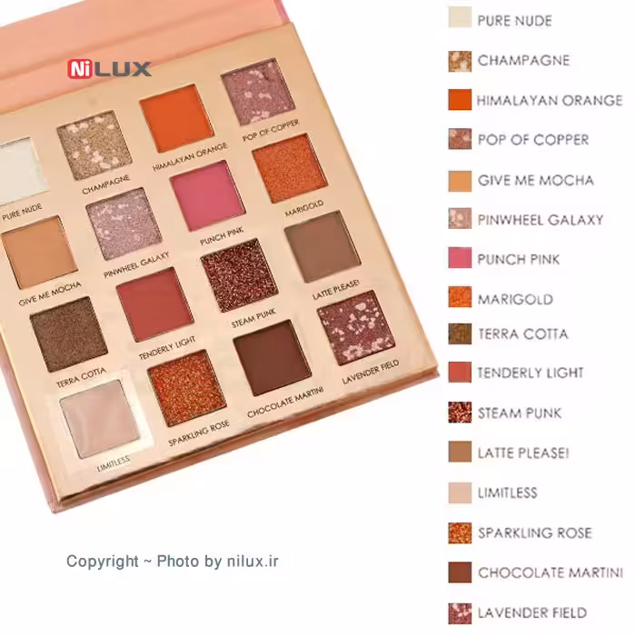 پالت هایلایتر و رژگونه هدی موجی مدل Bellini