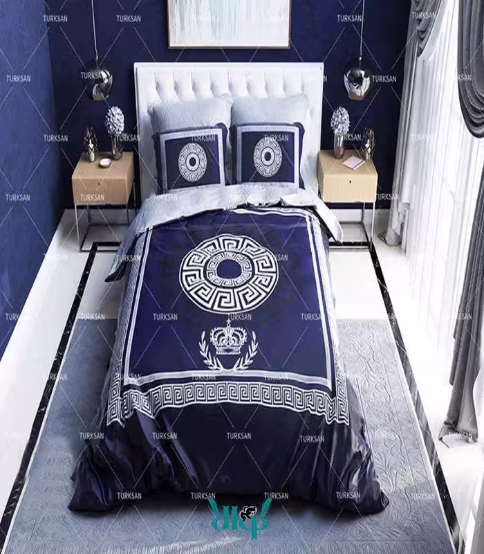 روتختی آبی ورساچه دونفره کد d206