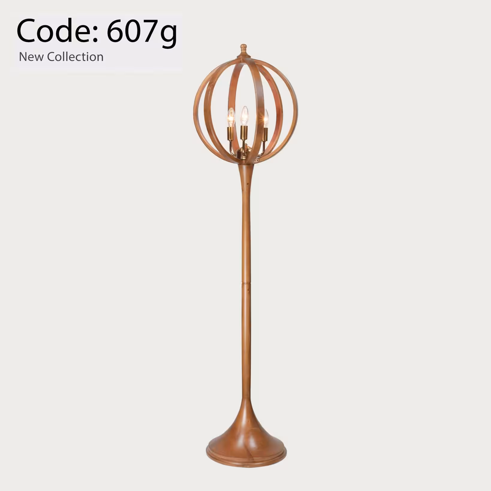 آباژور چوبی کنار سالنی رایکا مدل اوپال DARK607