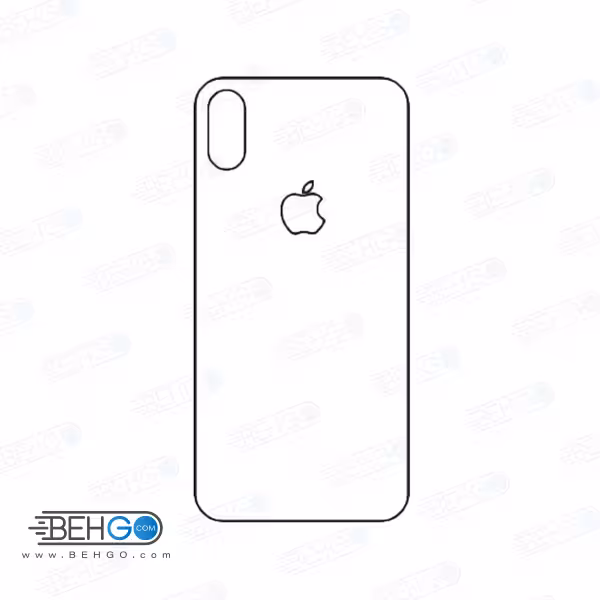 برچسب پشت آیفون X و Xs محافظ پشت رنگی و اکلیلی گوشی Apple iphone X/Xs Back Protector