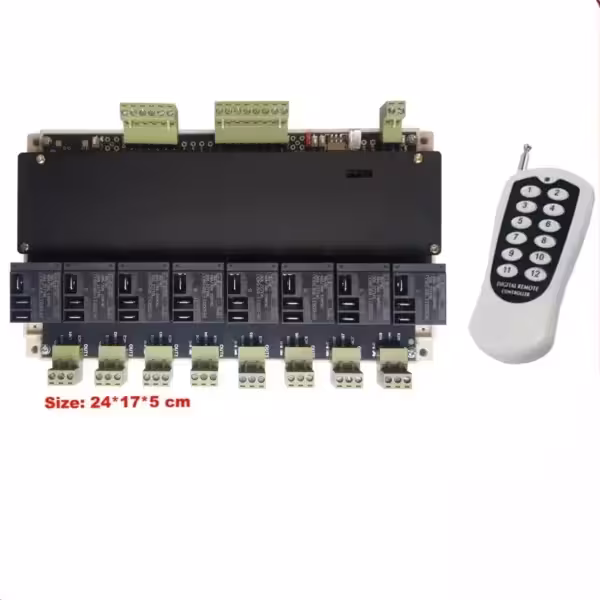 پیامکی ریموتی 8 کاناله تایمردار LG8858 رله 30A