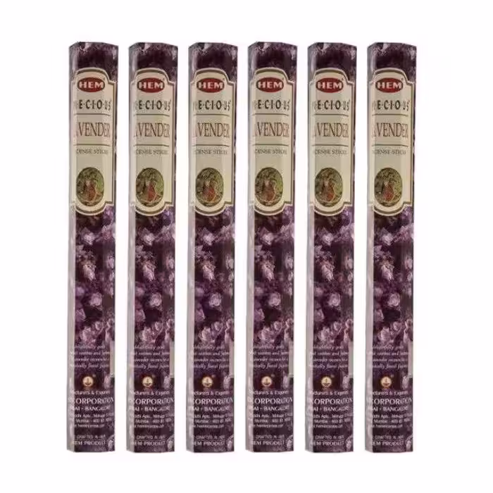 عود هم مدل LAVENDER رایحه اسطوخودوس بسته 6 عددي