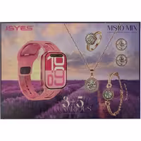 ساعت هوشمند زنانه، برند JSYES، مدل اکسسوری جواهرات دار MS10 MIX