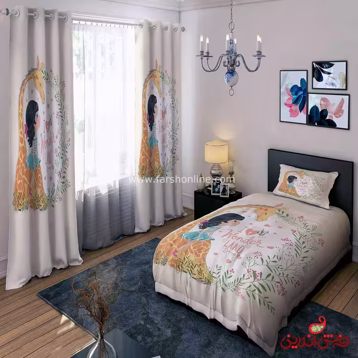 روتختی طرح دختر و زرافه کد 15625