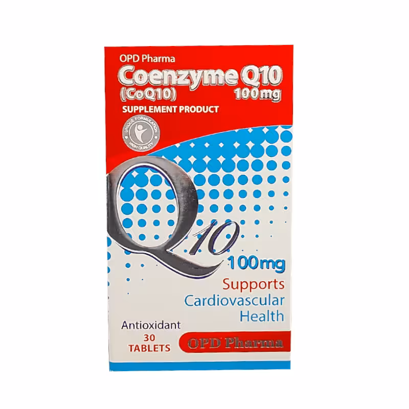 قرص کوآنزیم کیوتن 100 میلی گرم او پی دی فارما 30 عدد | OPD Pharma Coenzyme Q10 100 mg
