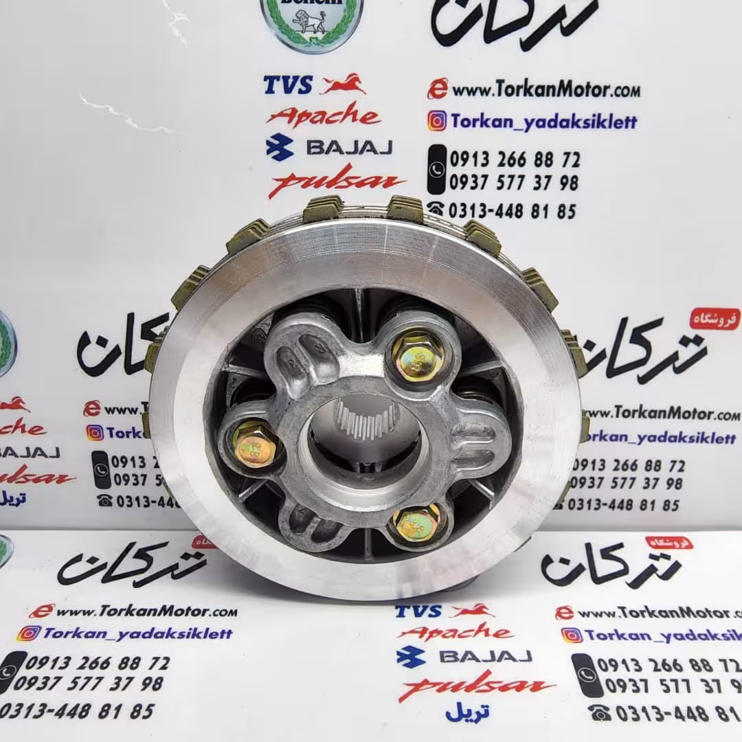 شش شاخ کلاچ کامل همراه با صفحه کلاچ موتور tvs راکس و نئو neo 125 شرکتی