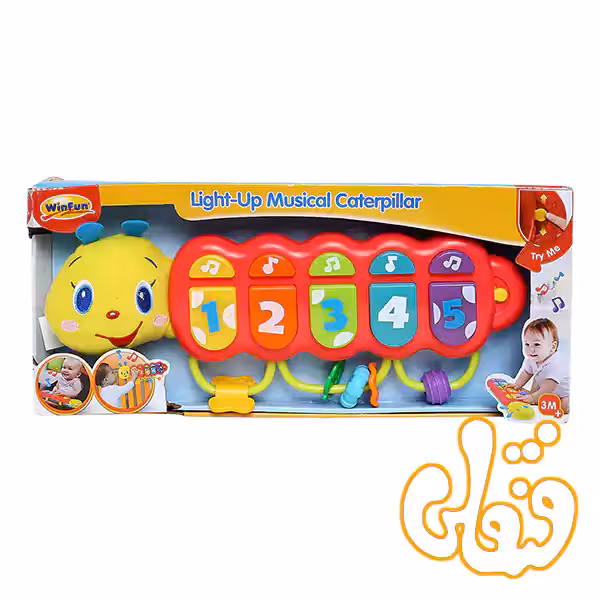 کرم ابریشم موزیکال و چراغدار وین فان Light-Up Musical Caterpillar 215