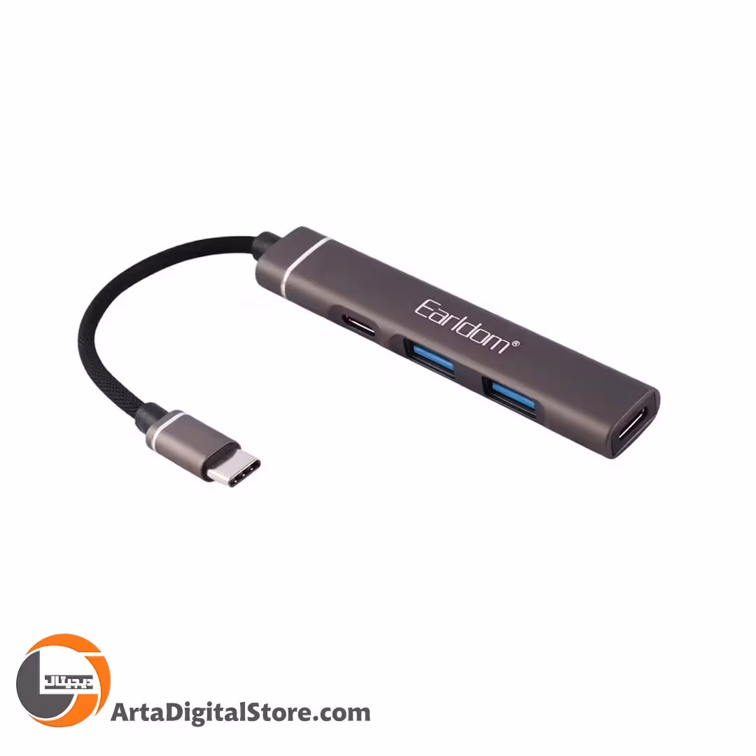 هاب تایپ سی Earldom ET-HUB19 4 Port Type-C HUB