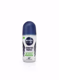 مام رول ضد تعریق مردانه نیوا Nivea مدل سنستیو Sensitive Protect حجم 50 میل محافظت 48 ساعته و مراقبت از پوست حساس