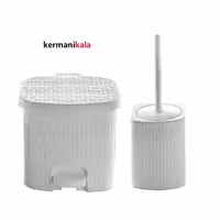 ست سطل و برس توالت لیمون با طرح بامبو