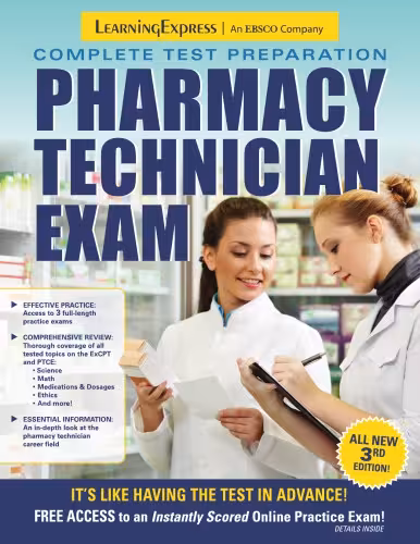 خرید و دانلود نسخه کامل کتاب Pharmacy Technician Exam