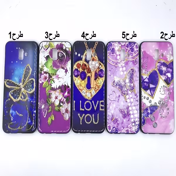 کاور قاب محافظ طرح دار دخترانه گلکسی جی 6 سامسونگ  Samsung SM-J600/ J6