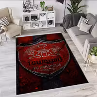 فرشینه فوبالی طرح پرسپولیس تیره bas-5744