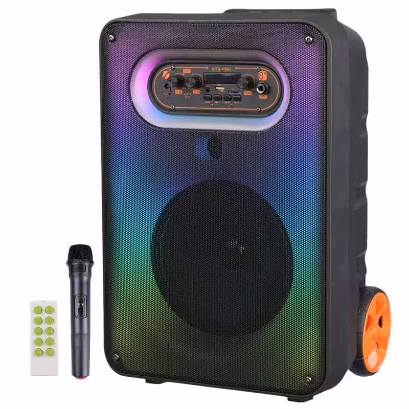 اسپیکر بلوتوثی کی برود KTS-1761   میکروفون و ریموت کنترل
