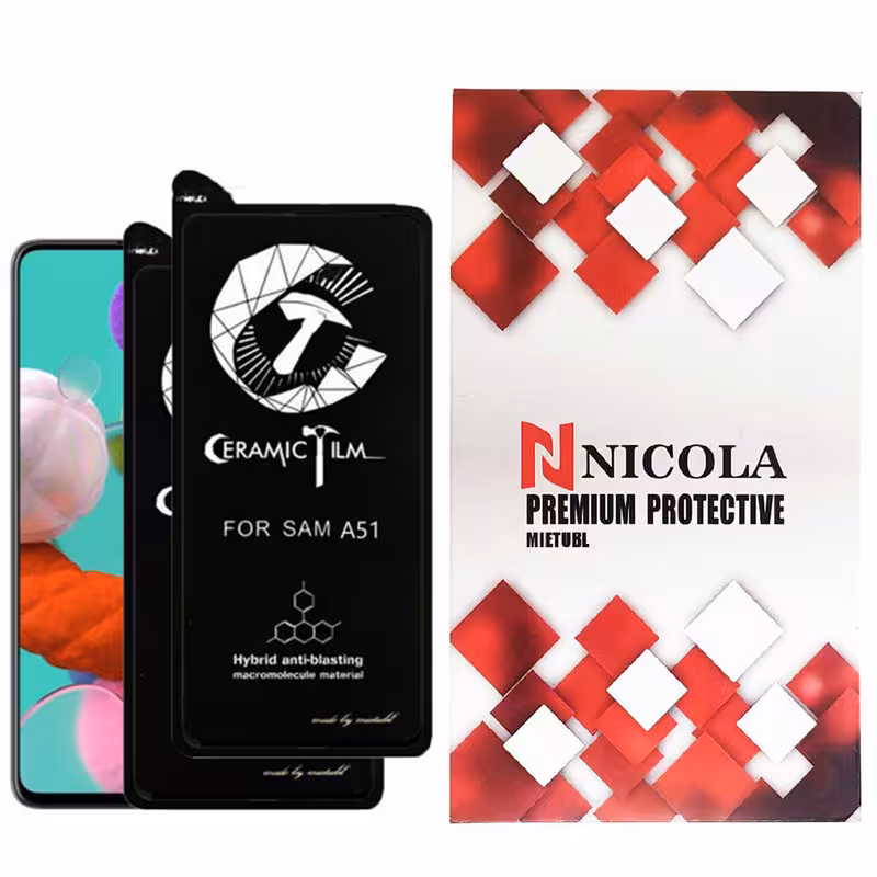 محافظ صفحه نمایش سرامیکی میتوبل مدل N2_MTMR مناسب برای گوشی موبایل سامسونگ Galaxy A51 بسته دو عددی