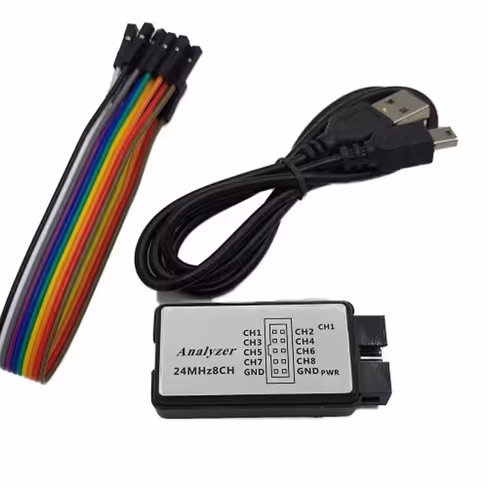 لاجیک آنالایزر 24 مگاهرتز هشت کاناله USB