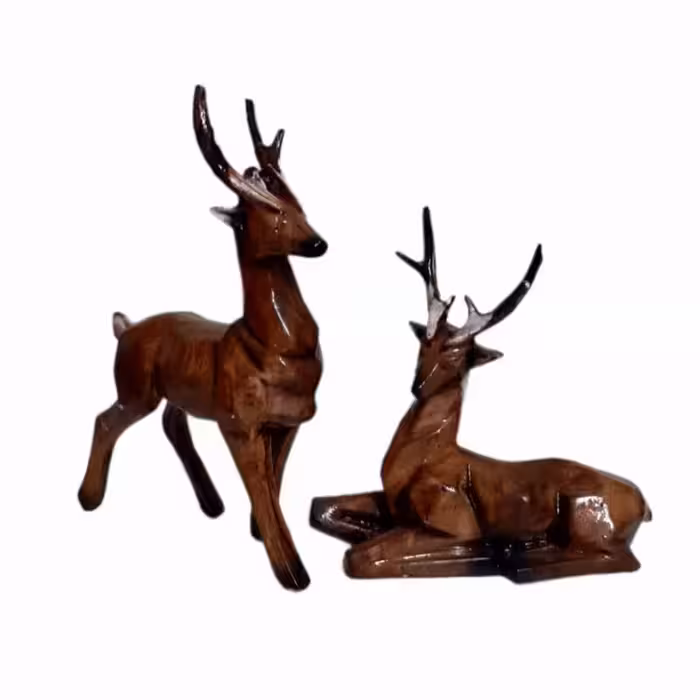 مجسمه مدل گوزن طرح H13 مجموعه 2 عددی