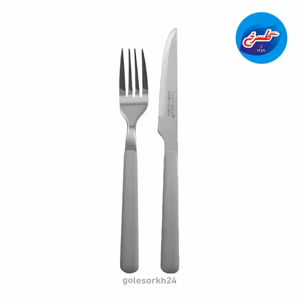 کارد و چنگال طوسی یونیک مدل UN5855