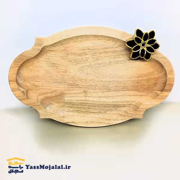 سینی دو نفره چوبین گل 533