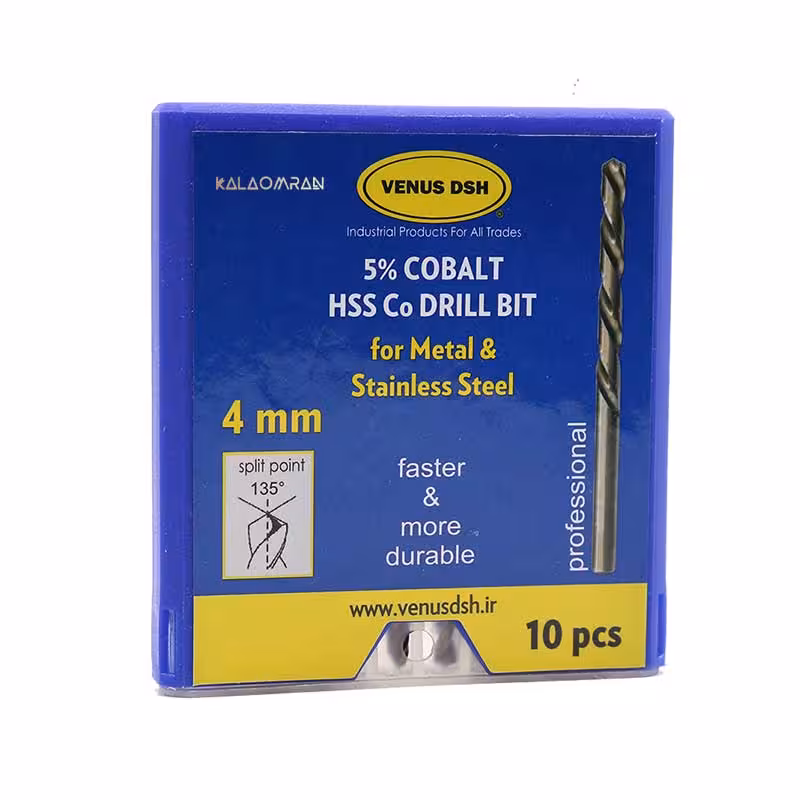 ست 10 عددی مته آهن سایز 4 میلی متر VENUS DSH