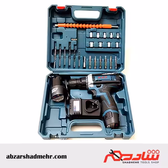 دریل شارژی 12 ولت دو باتری P.A.P مدل CD-1225