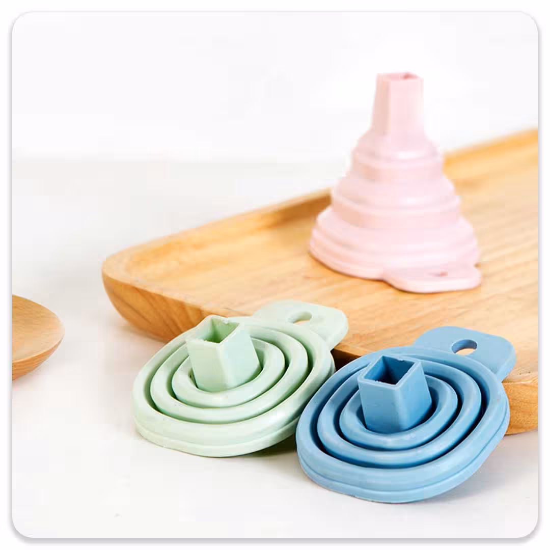 قیف سیلیکونی تاشو